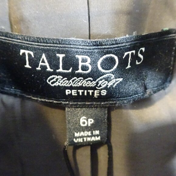 TALBOTS Kate Fit Petite Career Leopard Blazer Coat Jacket Size 6P NEW $189 - Picture 3 of 8